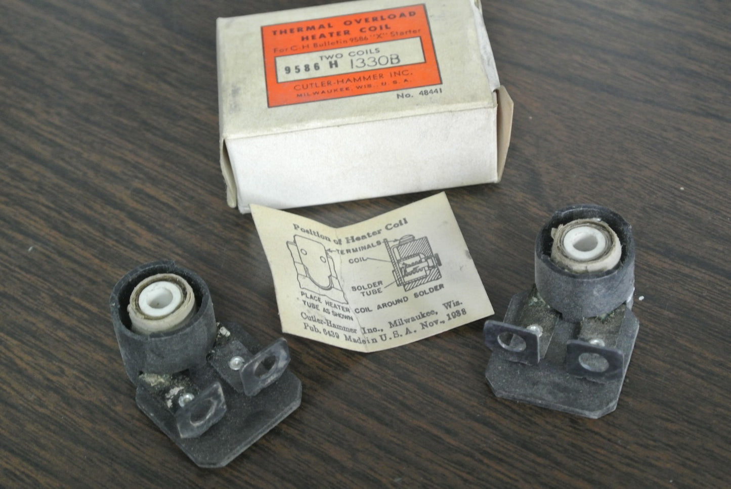 CUTLER-HAMMER 9586 H1330B - OVERLOAD RELAY HEATER -  NEW SURPLUS - BOX of 2