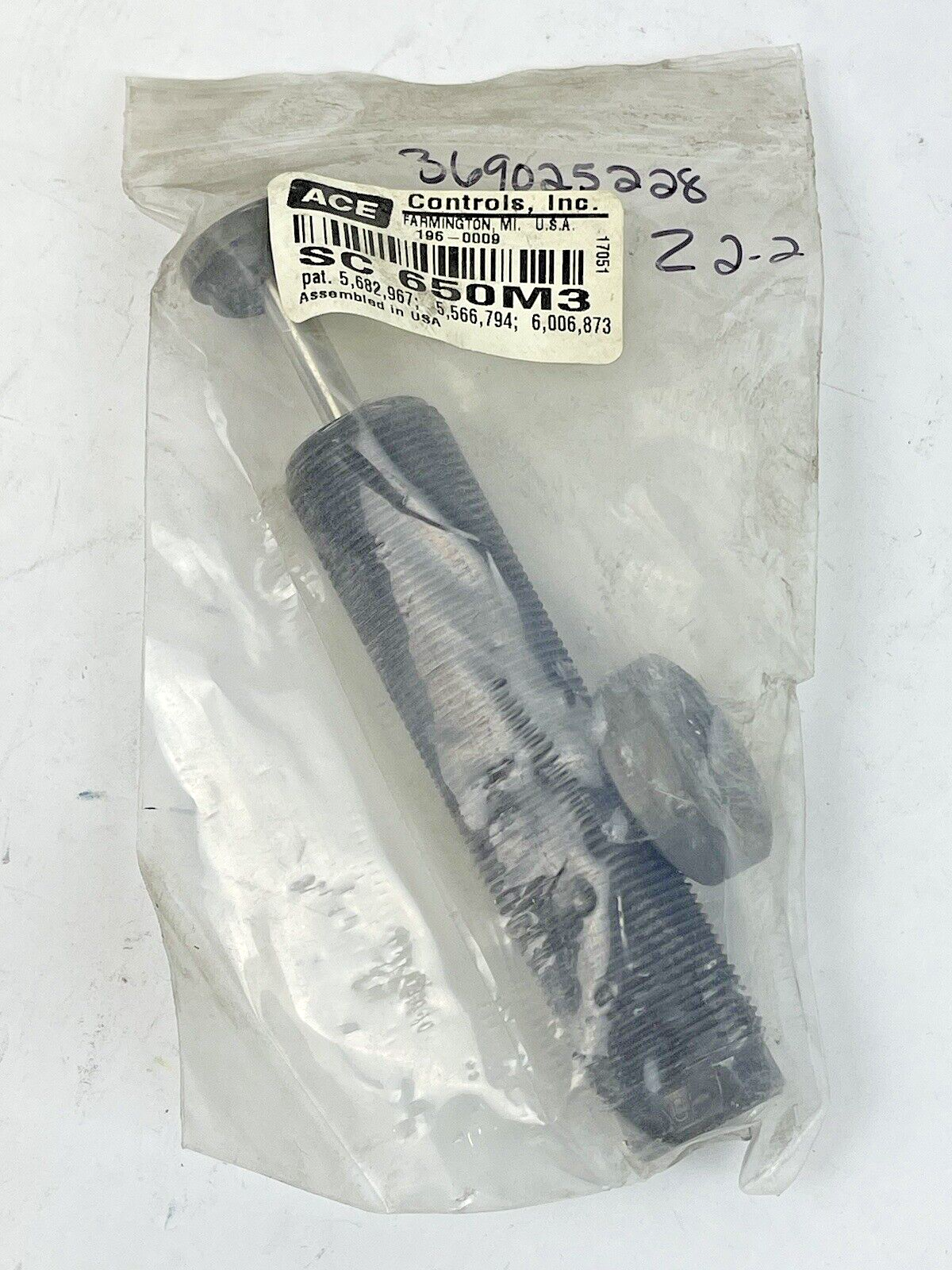 ACE CONTROLS - SC 650M3 SELF-COMPENSATING SHOCK ABSORBER - 196-0009 -SOFT  IMPAC