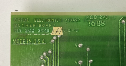 EXIDE ELECTRONICS A13A22 MOTHER BOARD 118 302 394B