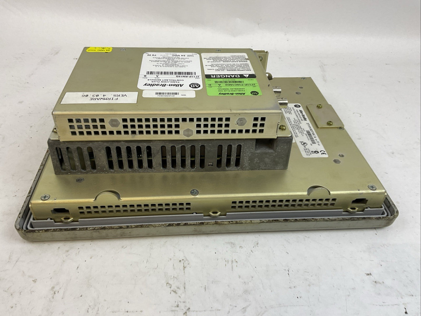 ALLEN BRADLEY 2711P-RN15S SER A PANELVIEW PLUS 2711PC-RP8D SER B 2711P-RDT10C