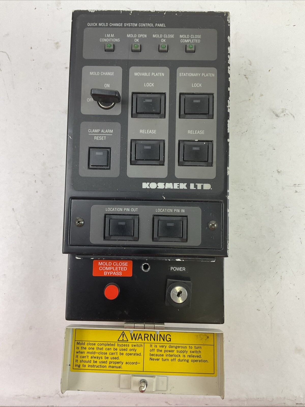 KOSMEK YMB051-HHC10-N QUICK MOLD CHANGE SYSTEM CONTROL PANEL
