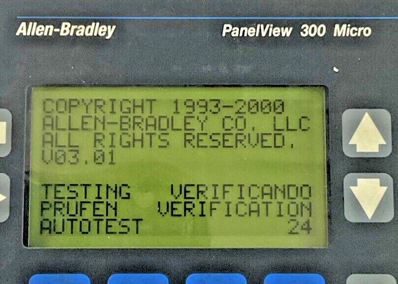 ALLEN BRADLEY 2711-M3A18L1 PANELVIEW OPERATOR PANEL SER.A REV.D FRN 4.41
