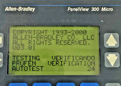 ALLEN BRADLEY 2711-M3A18L1 PANELVIEW OPERATOR PANEL SER.A REV.D FRN 4.41