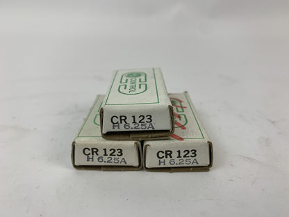 General Electric CR123 H6.25A Manual starter Heater "Lot of 3"