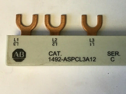 ALLEN BRADLEY 1492-ASPCL3A12 SER.C COMMONING LINKS 63A 500V