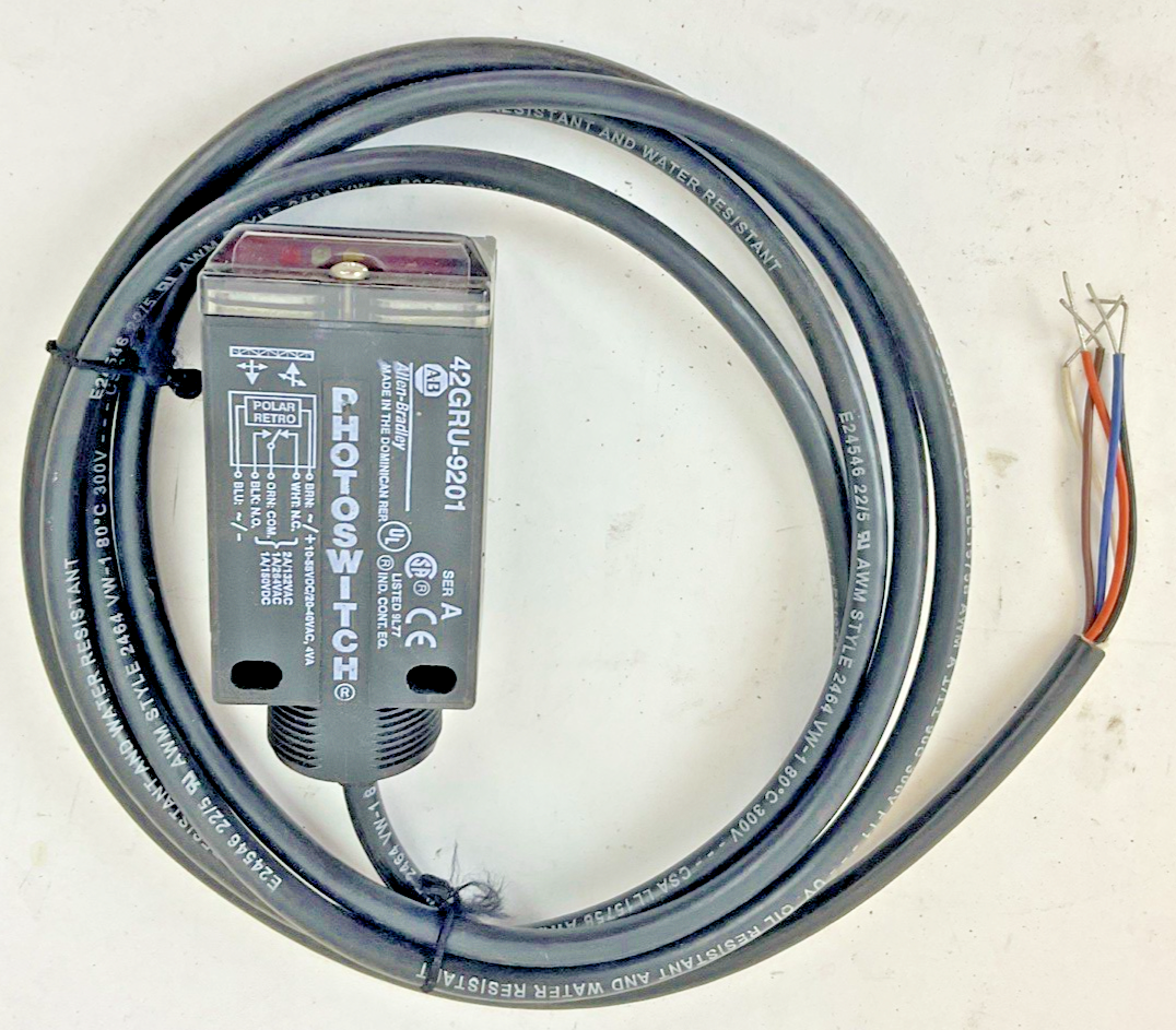 ALLEN BRADLEY 42GRU-9201 PHOTOSWITCH SER.A 55VDC 40VAC 4VA