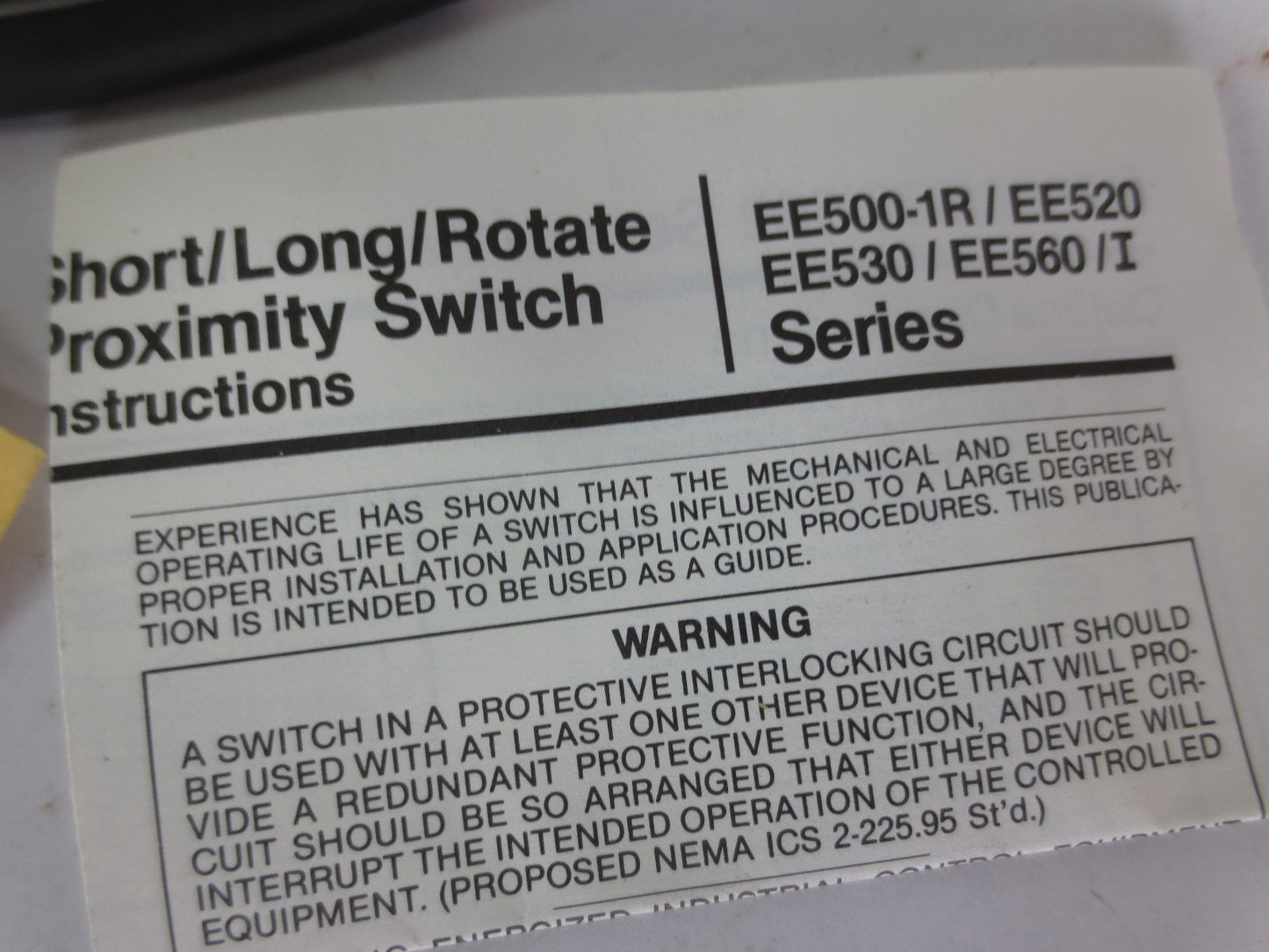 NAMCO CONTROLS EE560-70410 TUBULAR PROXIMITY SENSOR - NEW SURPLUS in SEALED BAG