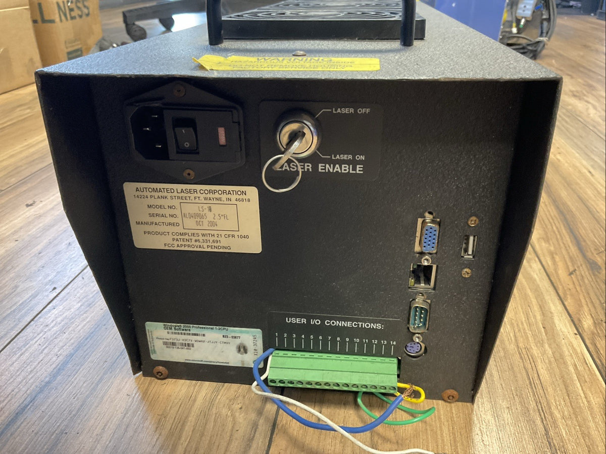 AUTOMATED LASER CORPORATION LS-10 LASER MARKER 115VAC