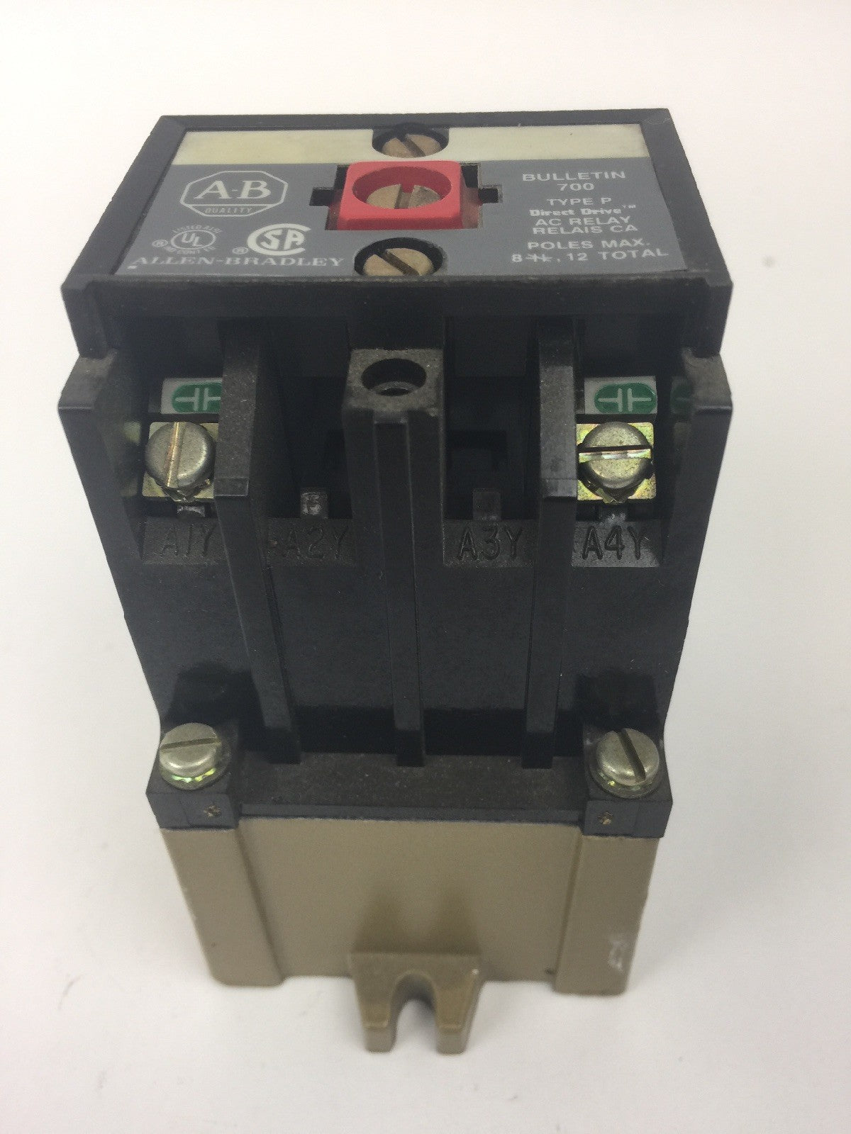 ALLEN BRADLEY 700-P200A4 AC RELAY SER A 460-480V 60HZ COIL