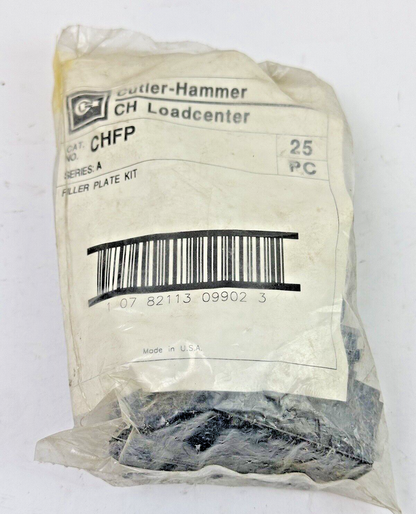 CUTLER-HAMMER - CHFP SER. A - BAG OF 25 PCS FILLER PLATES - FILLER PLATE KIT NEW