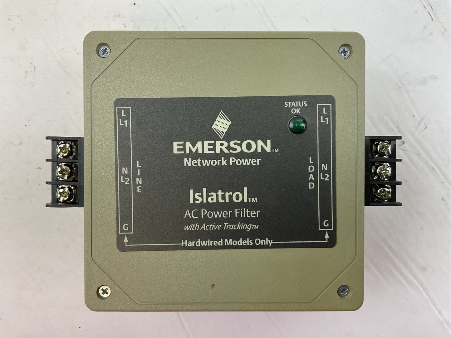 EMERSON NETWORK POWER IC+107 ISLATROL AC POWER FILTER W/ACTIVE TRACKING 120VAC