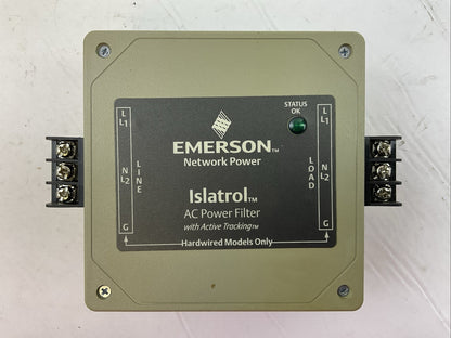 EMERSON NETWORK POWER IC+107 ISLATROL AC POWER FILTER W/ACTIVE TRACKING 120VAC
