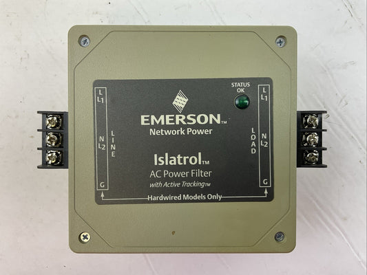 EMERSON NETWORK POWER IC+107 ISLATROL AC POWER FILTER W/ACTIVE TRACKING 120VAC