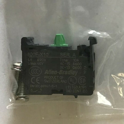 ALLEN BRADLEY 1495-N8 AUXILIARY CONTACT SER.B  1 N.O.