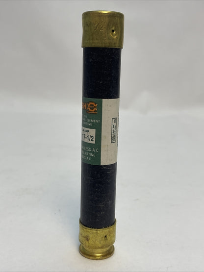 BRUSH/RELIANCE ECSR17-1/2 TIME DELAY CLASS RK5 FUSE 600VAC 17-1/2A (LOT OF 10)