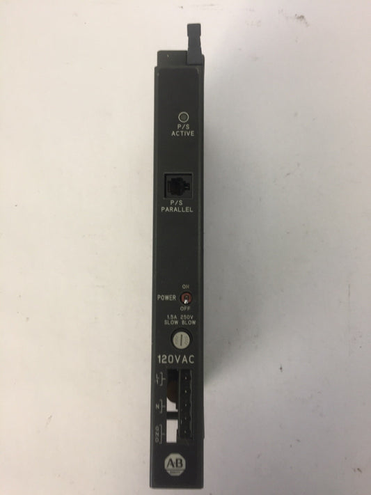 ALLEN BRADLEY 1771-P4S 120V AC POWER SUPPLY MDL OUTPUT 5VDC 8AMPS