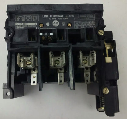 ALLEN BRADLEY 1494V-DR666 FUSIBLE DISCONNECT SWITCH,W/ 1494V-FSR666 & 1494V-DS60