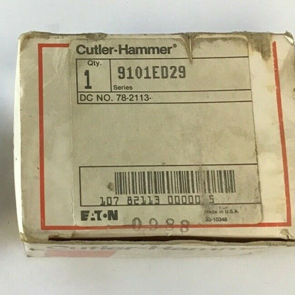 CUTLER HAMMER 9101ED29 2POLE 115-230V MOTOR STARTER