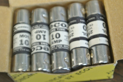 BOX of 10 / ECONOMY / ECO / FPE MOL-10 MIDGET FUSE / 10A / 250V