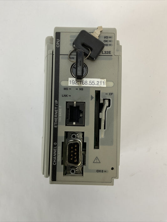 ALLEN BRADLEY 1769-L32E SER A CAT REV B01 F/W REV 1.15 LOGIX 5332E PROCESSOR