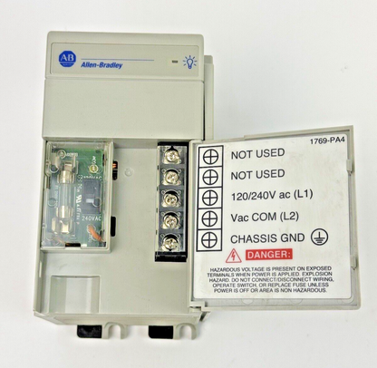 ALLEN BRADLEY 1769-PA4 SER. A F/W REV. N/A DIR/VER 10000392629/01  POWER SUPPLY