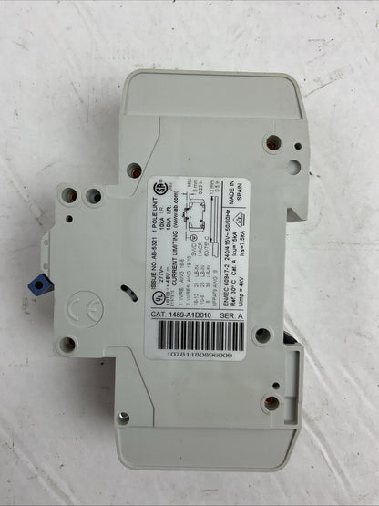 ALLEN BRADLEY 1489-A1D010 SER A 277VAC 48VDC 1A 1489-AAHH3 SER A (LOT OF 4)
