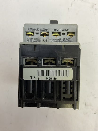 ALLEN BRADLEY 140M-C2E-B16 MOTOR PROTECTOR SER B 1.0-1.6A 575VAC 3PH 1HP