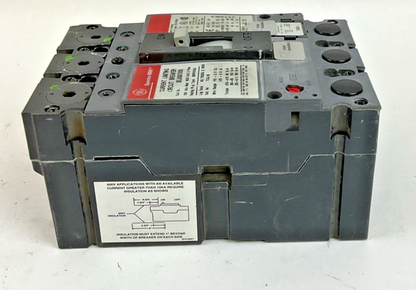 GE SELA36AT0100 CIRCUIT BREAKER 100A 600VAC 3POLE W/SRPE100A100 TRIP