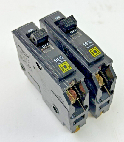 SQUARE D *LOT OF 2* - QO115 - STAB-LOK CIRCUIT BREAKERS - 1 POLE/240VAC/15A -NEW