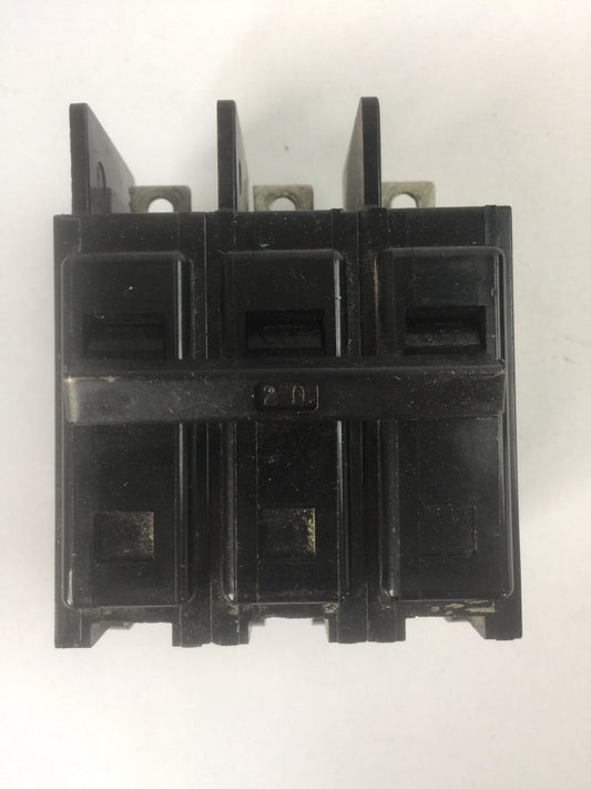 SIEMENS BQ3B020 CIRCUIT BREAKER 3POLE 20AMP 120/240VAC TYPE EQ-B