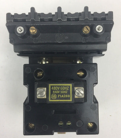 ALLEN BRADLEY 702-B0B93 AC CONTACTOR SER K SIZE 1 27 AMP 480V 60HZ 440V 50 HZ