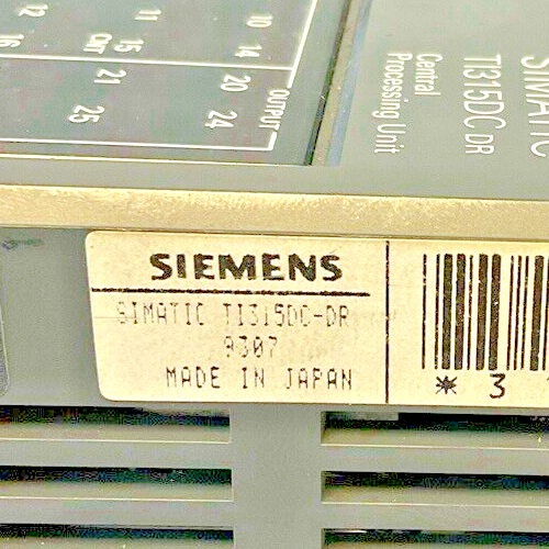 SIEMENS TI315DC CENTRAL PROCESSING UNIT 265VAC 30VDC 25WATTS