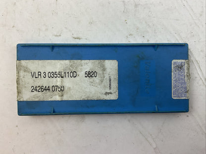 VALENITE VLR 3 0355L110D 5820 CARBIDE INSERT (BOX OF 9)