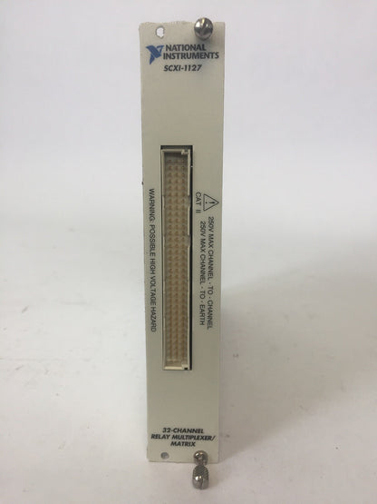 NATIONAL INSTRUMENTS SCXI-1127 32-CHANNEL RELAY MULTIPLEXER/MATRIX 250V/CAT REV