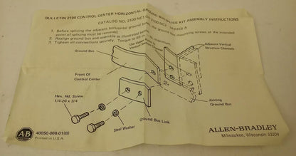 ALLEN BRADLEY 2100-NC2 HARDWARE KIT RENEWAL PARTS, 2100NC2, 2100