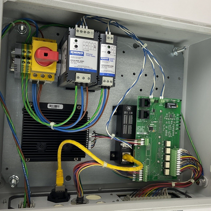 LASER MECH PLCSA0012 FIBER CUT DEVICE NET CONTROLLER *MISSING FRONT COVER KEY*