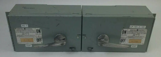 GE TYPE QMR QMR361L QMR361R TWIN FUSIBLE INTERRUPTER SWITCH 30A  600V W/HARDWARE