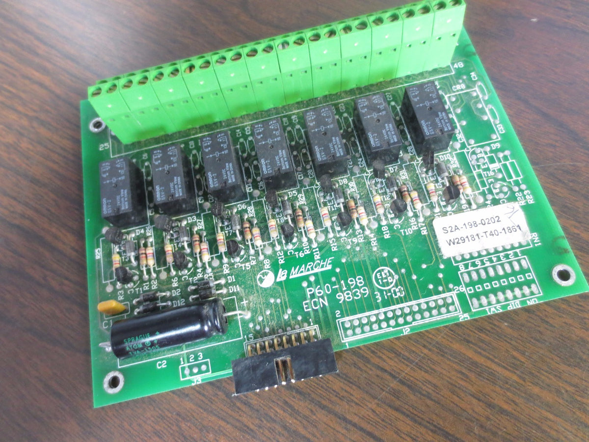 LA MARCHE S2A-198-0202 / W29181-T40-1861 / P60-198 / ECN 9839 CIRCUIT BOARD