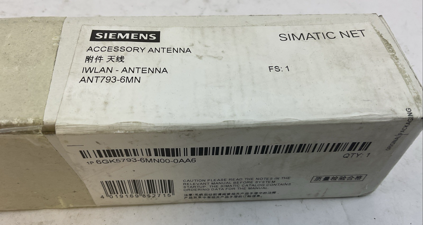 SIEMENS 1P 6GK5793-6MN00-0AA6 ACCESSORY ANTENNA SIMATIC NET
