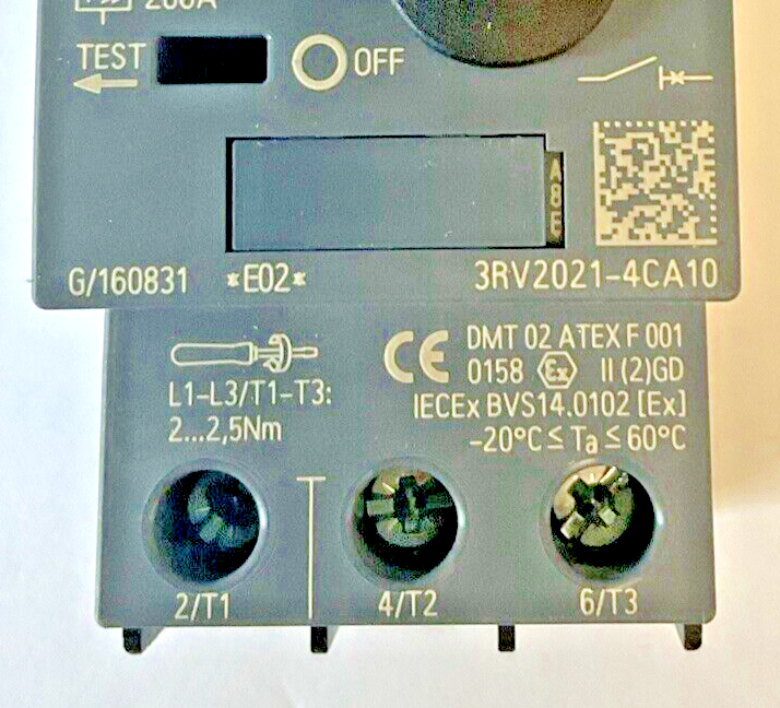 SIEMENS 3RV2021-4CA10 MOTOR CONTROL 16-22A