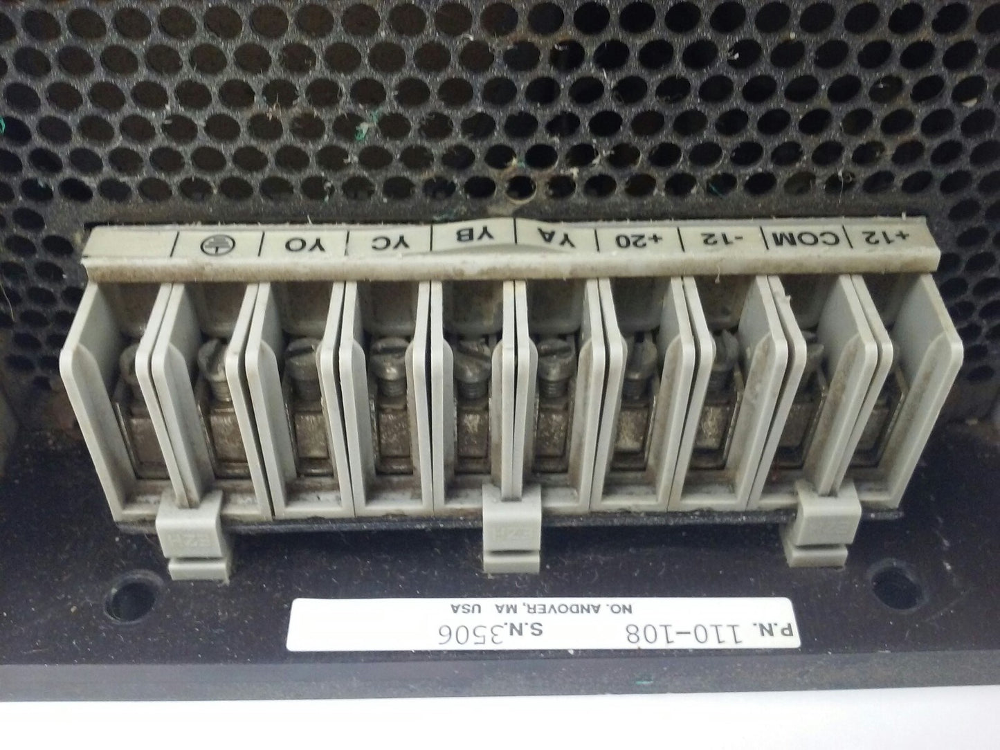 MODICON/ AEG 110-108 MODEL PLS4 POWER SUPPLY, REV W4