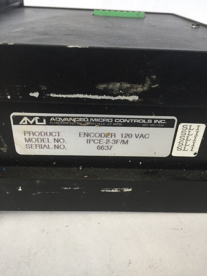ADVANCED MICRO CONTOLS IPCE-2-3F/M ENCODER 120VAC