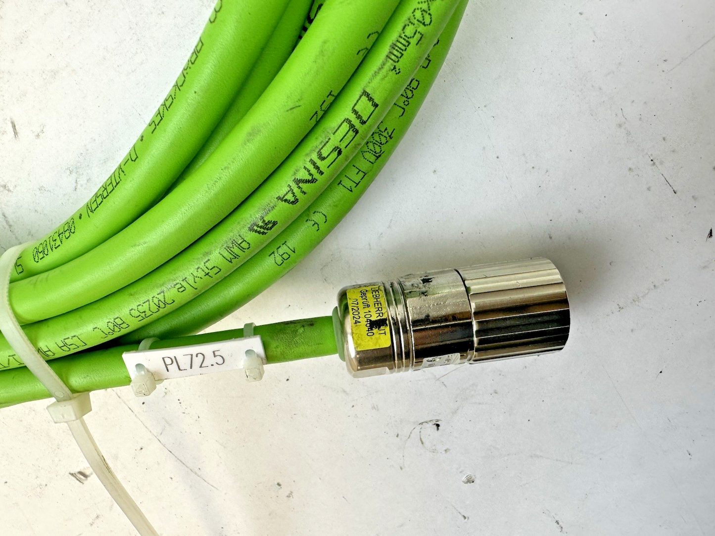 SAB BROCKSKES 279400/OP247-2 SERVO FEEDBACK CABLE 11.4M WIELAND 24-PIN CONNECTOR