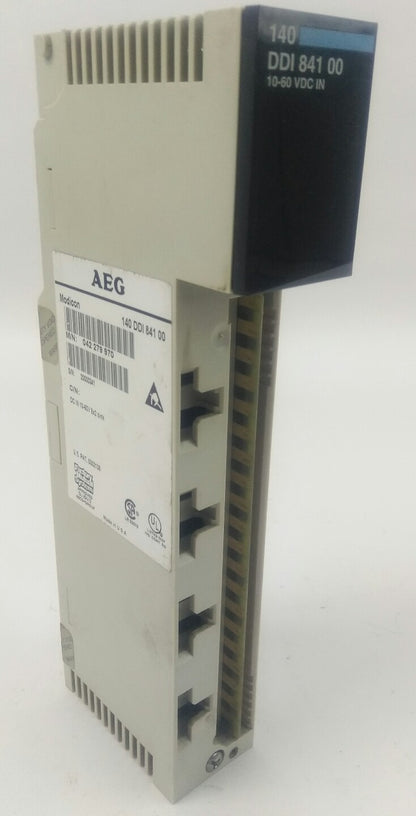 AEG/ SCHNEIDER AUTOMATION MODICON 140DDI84100 DC IN 10-60V 8X2 SINK