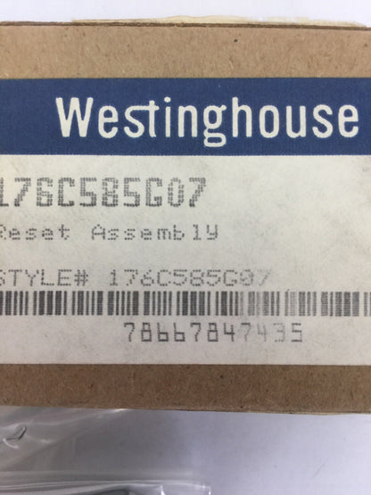 WESTINGHOUSE 176C585G07 RESET ASSEMBLY