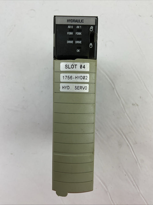 ALLEN BRADLEY 1756-HYD02 SER A F/W REV 18.001 2 AXIS LDT /  ANALOG SEVO MODULE