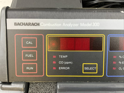 BACHARACH COMBUSTION ANALYZER / ENVIRONMENTAL MONITOR MODEL 300 120VAC 24-7053