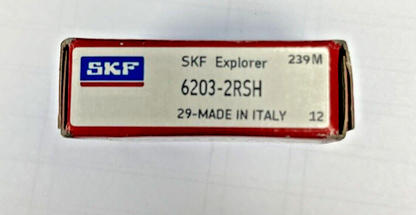 SKF 6203-2RSH - DEEP GROOVE BALL BEARING - 17x40x12 (mm) ***LOT OF 4***