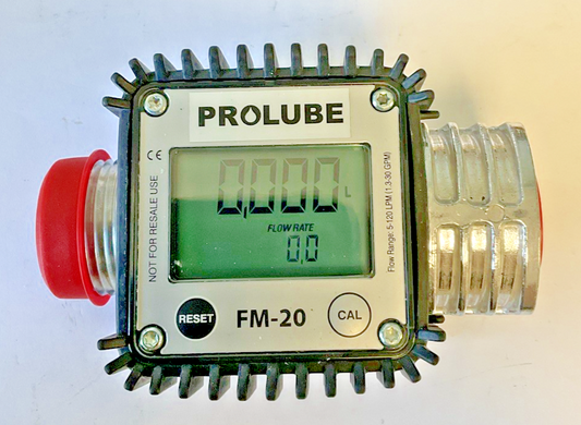 PROLUBE FM-20 ELECTRONIC FUEL FLOWMETER