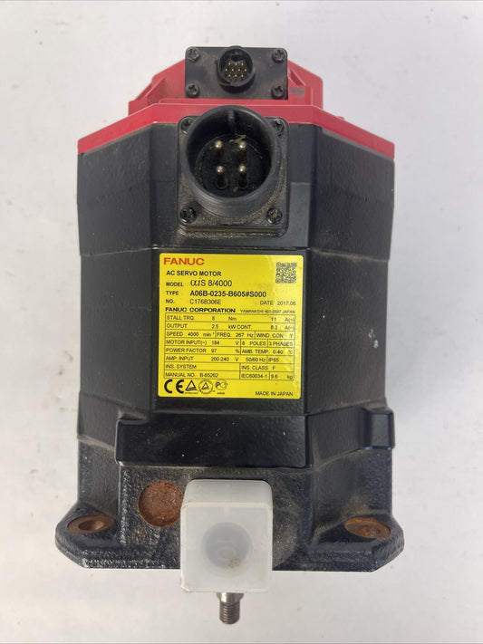 FANUC A06B-0235-B605#S000 AC SERVO MOTOR A860-2010-T341 PULSE CODER